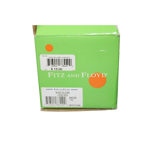 Fitz and Floyed Bunny Blooms Lidded Box - NIB - Picture 2 of 11